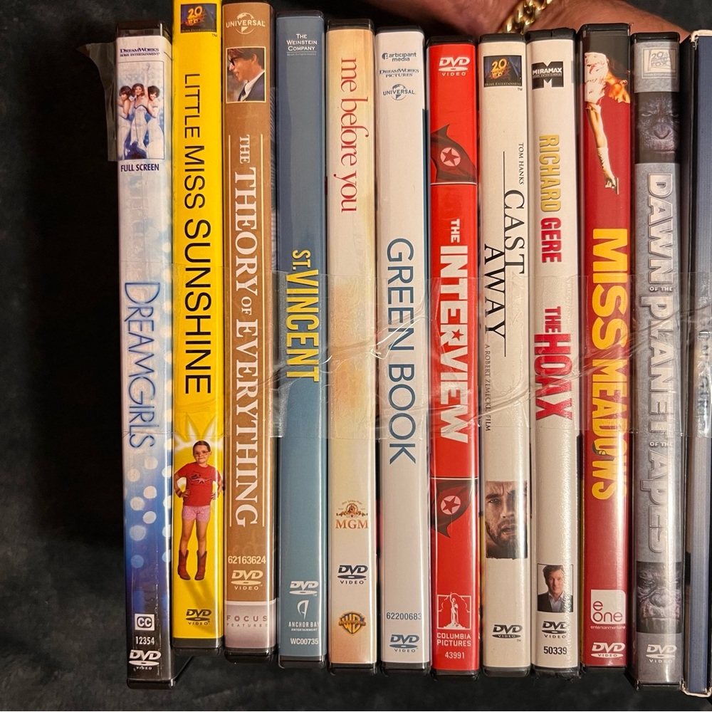 15 movie DVDs